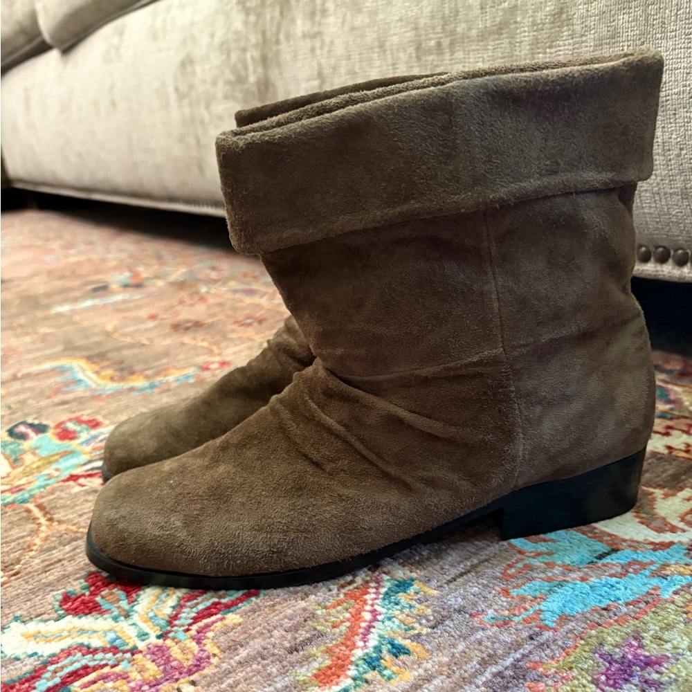 Newport News Suede Tan Booties
